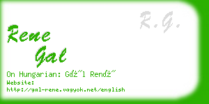 rene gal business card